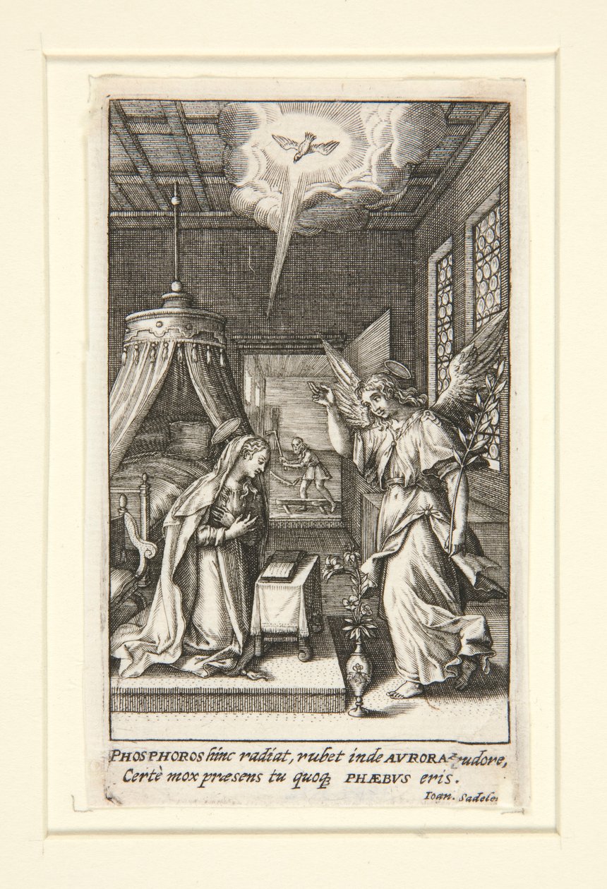 Az Angyali üdvözlet alkotó: Johann Sadeler I