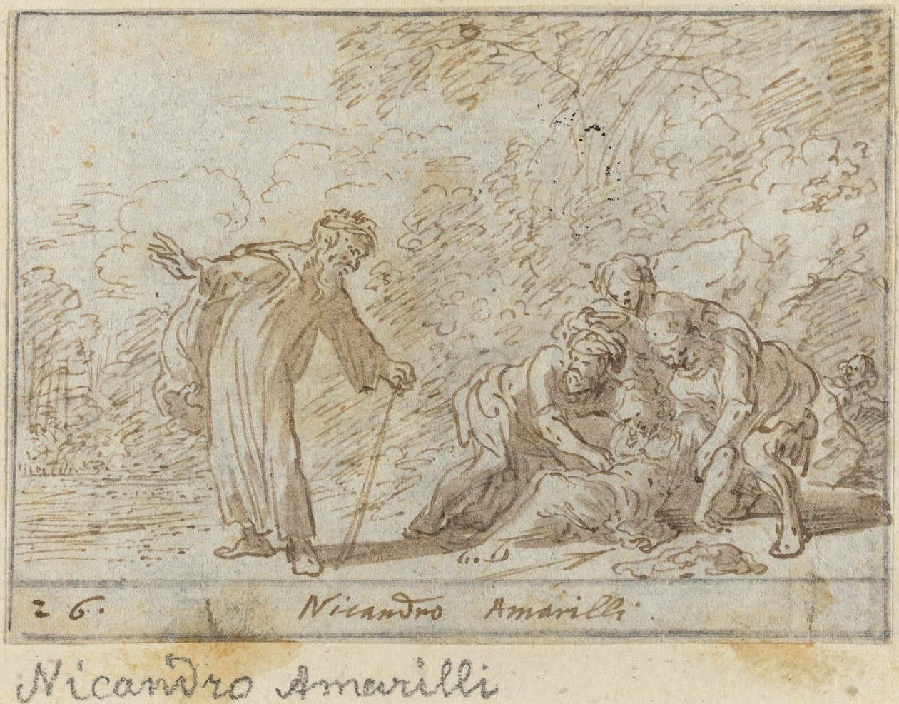 Nicandro és Amarilli, 1640. alkotó: Johann Wilhelm Baur