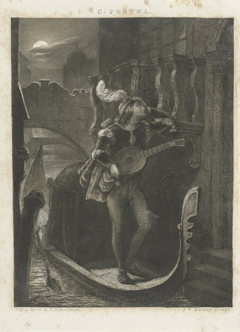 Gondola a holdfénytől alkotó: Johann Wilhelm Kaiser (I)