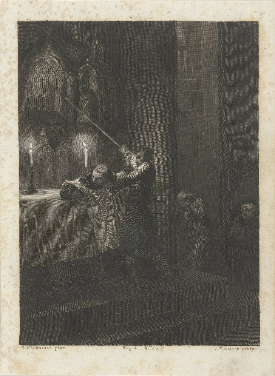 Oltárkép megsemmisítése alkotó: Johann Wilhelm Kaiser (I)
