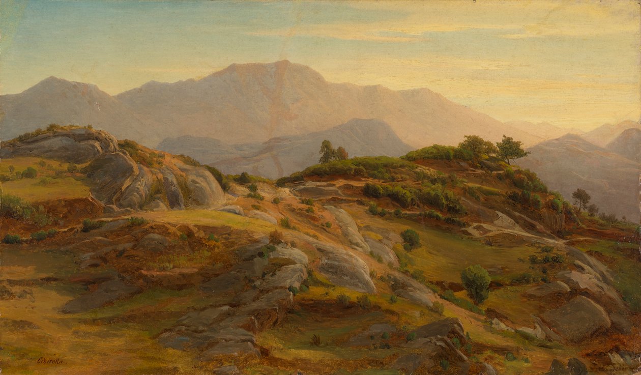 Táj a Civitellánál alkotó: Johann Wilhelm Schirmer
