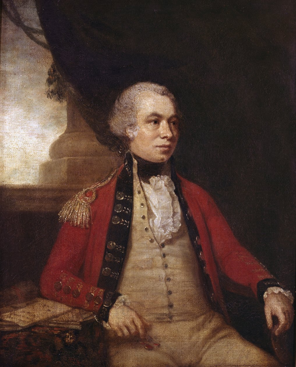 Azonosítatlan altábornagy, 1770 körül alkotó: Johan Joseph Zoffany