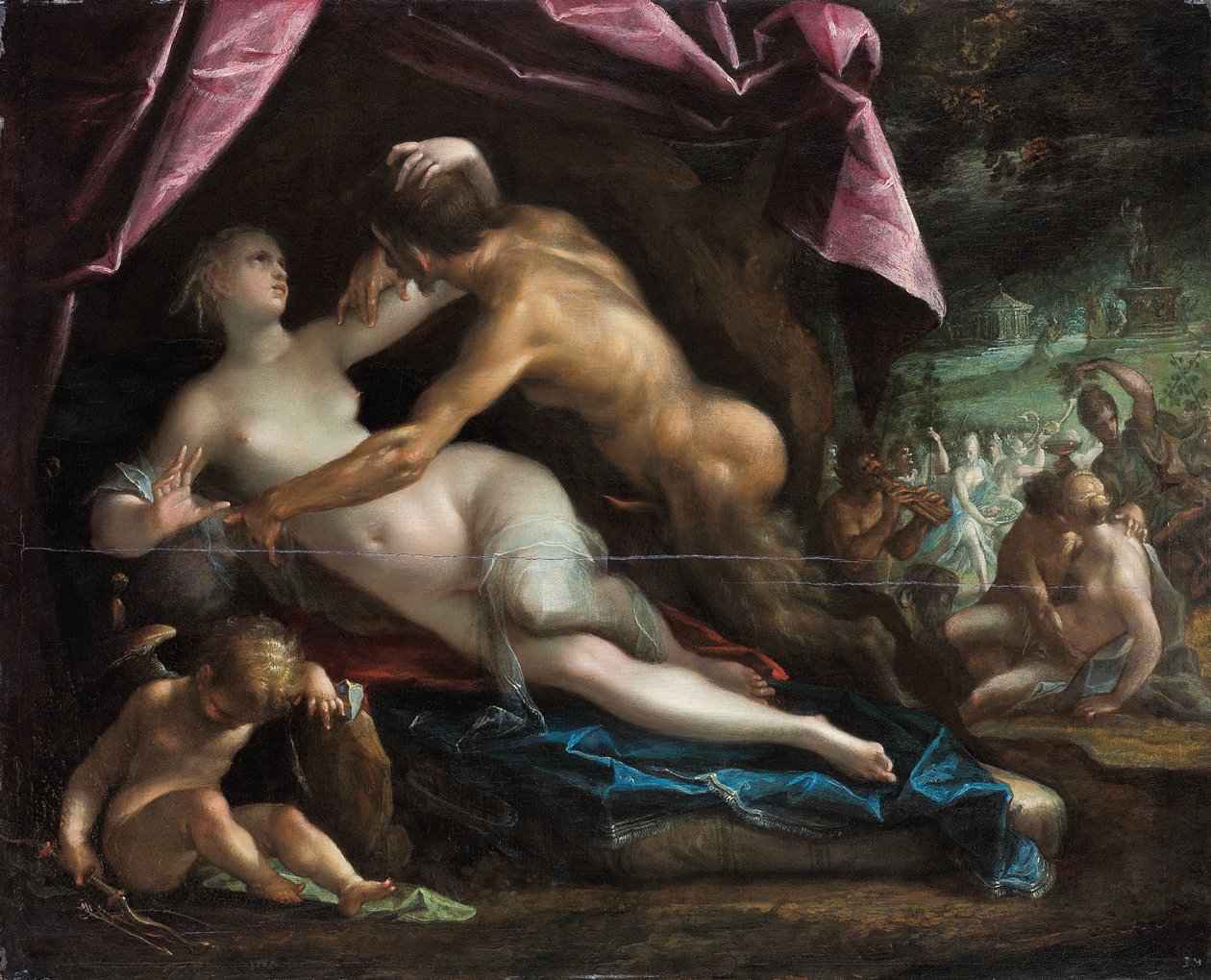 Pan és Selene alkotó: Johann or Hans von Aachen