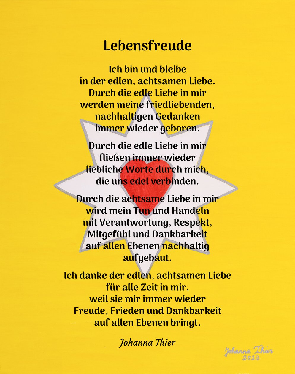 Lebensfreude alkotó: Johanna Thier