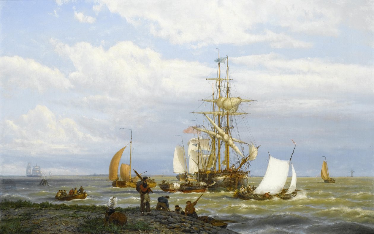 Forgalmas torkolat alkotó: Johannes Hermann Barend Koekkoek