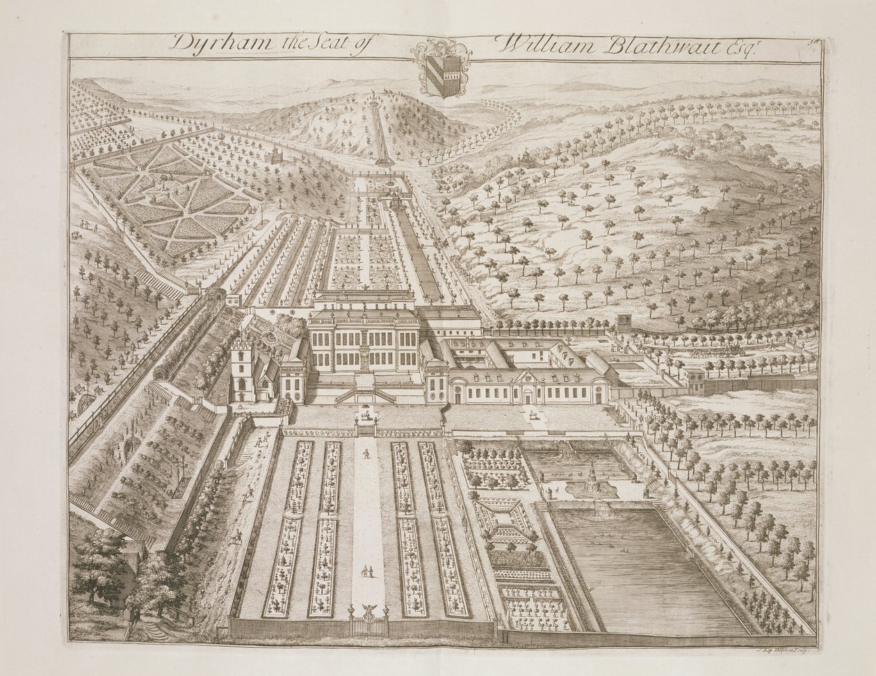 Dyrham Park, William Blathwayt (kb. 1649-1717) székhelye alkotó: Johannes Kip