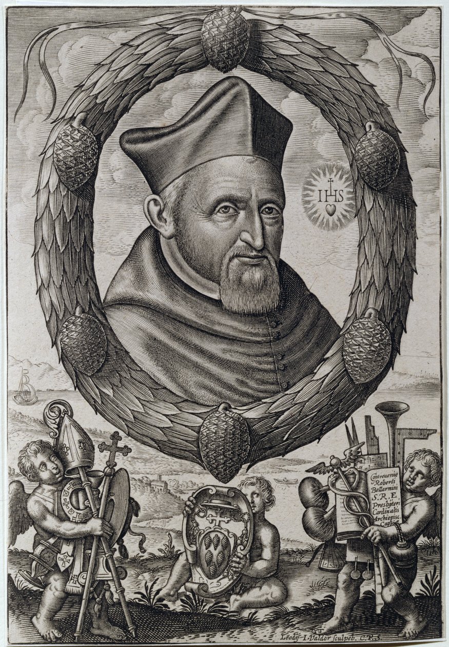 Roberto Bellarmini (1542-1621) capuai bíboros érsek portréja alkotó: Johannes Valdor