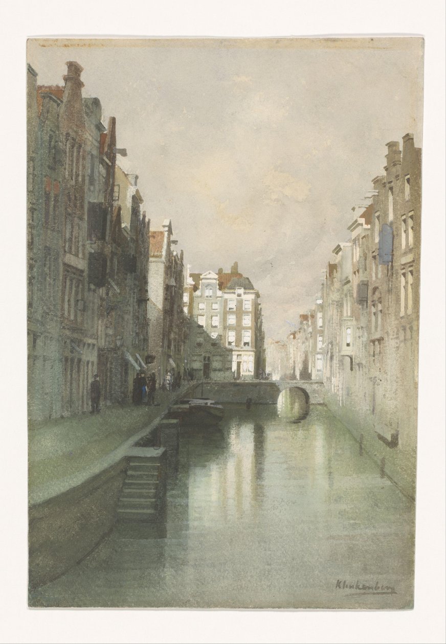 Rotterdam (cím az objektumon) alkotó: Johannes Christiaan Karel Klinkenberg (signed by artist)