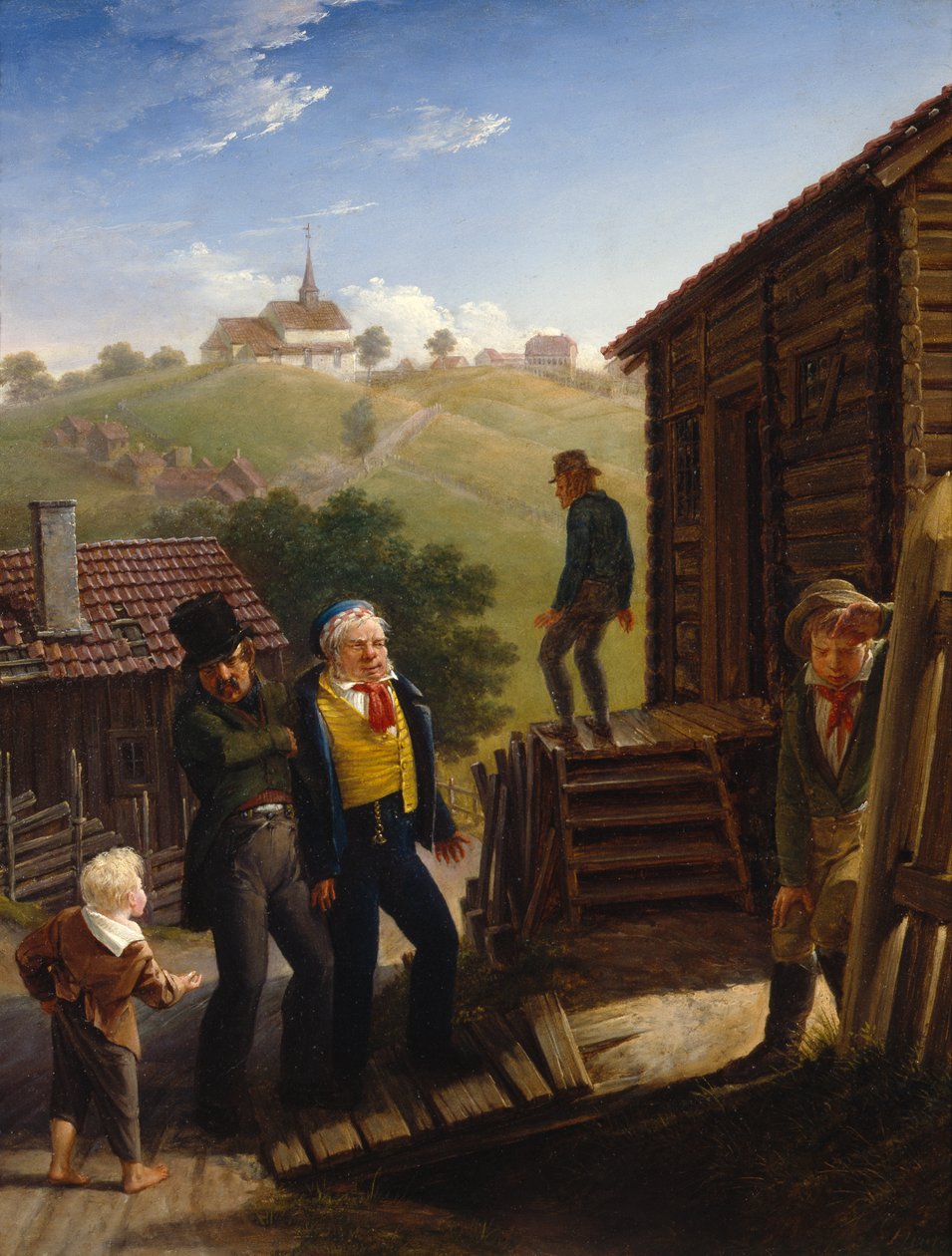 Régi bár a Maridalsveienben alkotó: Johannes Flintoe