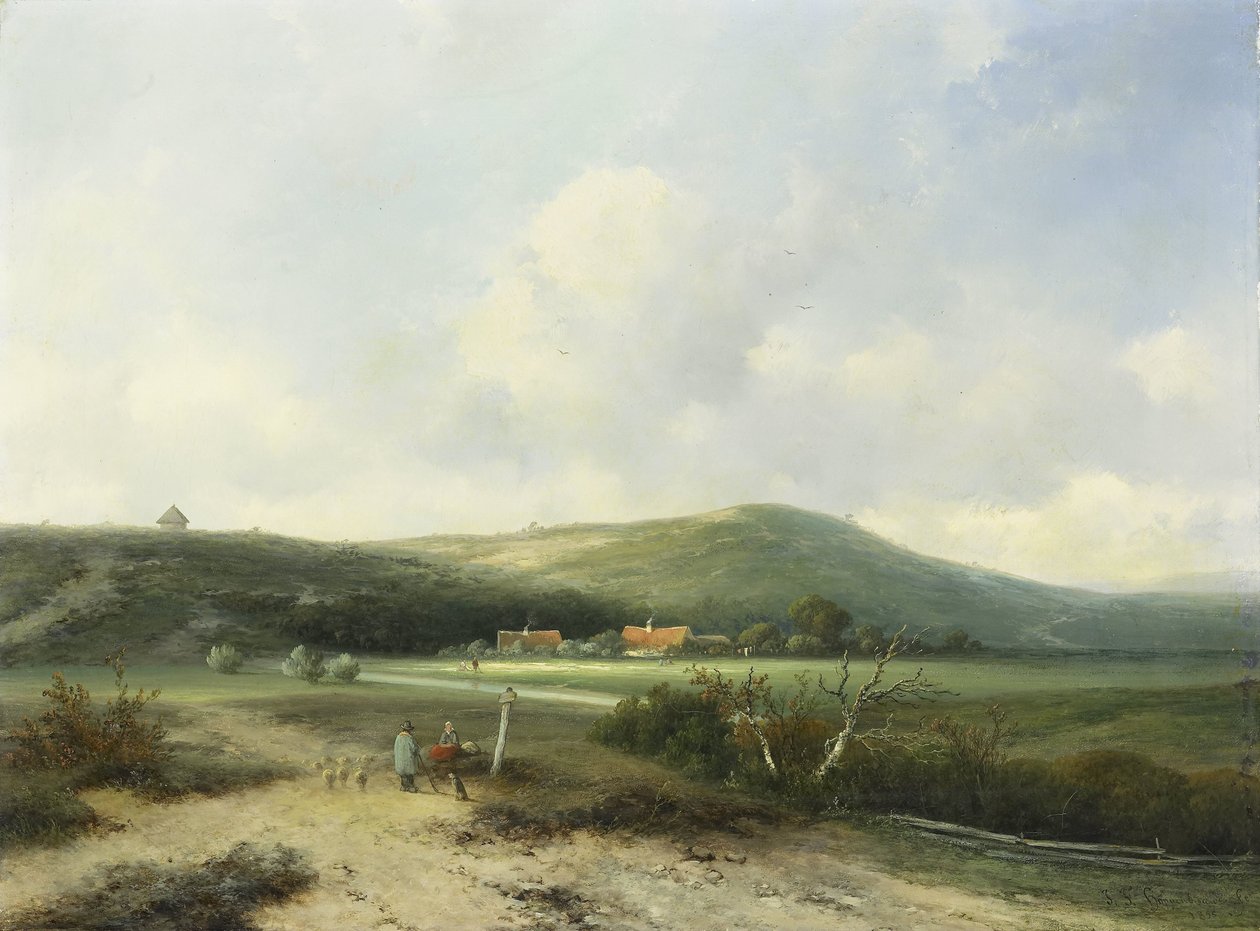 Kilátás a dűnékben alkotó: Johannes Franciscus Hoppenbrouwers
