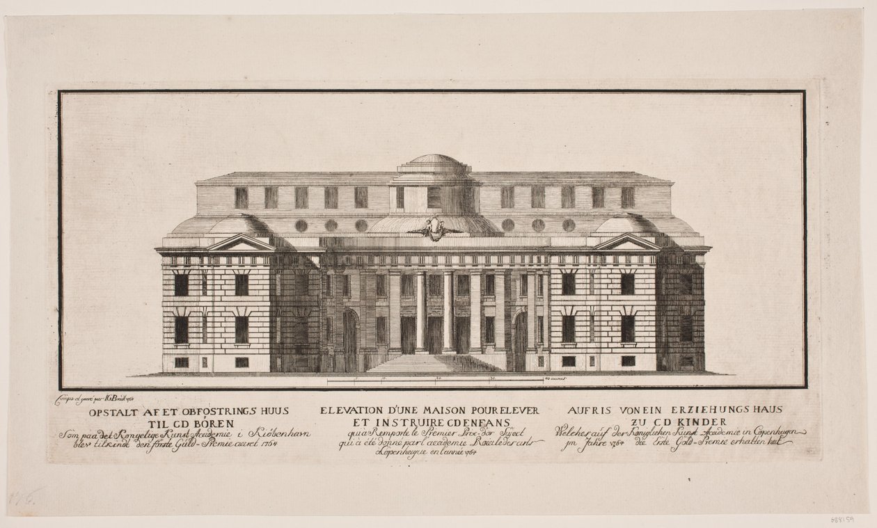 "Nevelőotthon hozta létre" alkotó: Johannes Gottfred Bradt