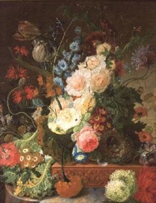 Virágok csendélete alkotó: Johannes Hendrick Fredriks