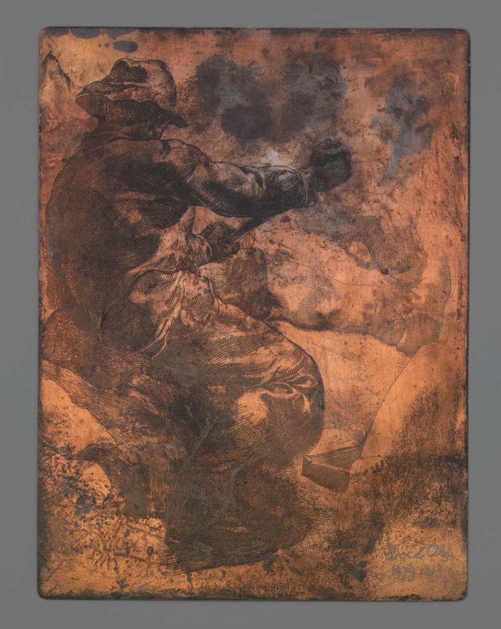 Munkás hátulról nézve alkotó: Johannes Josephus Aarts