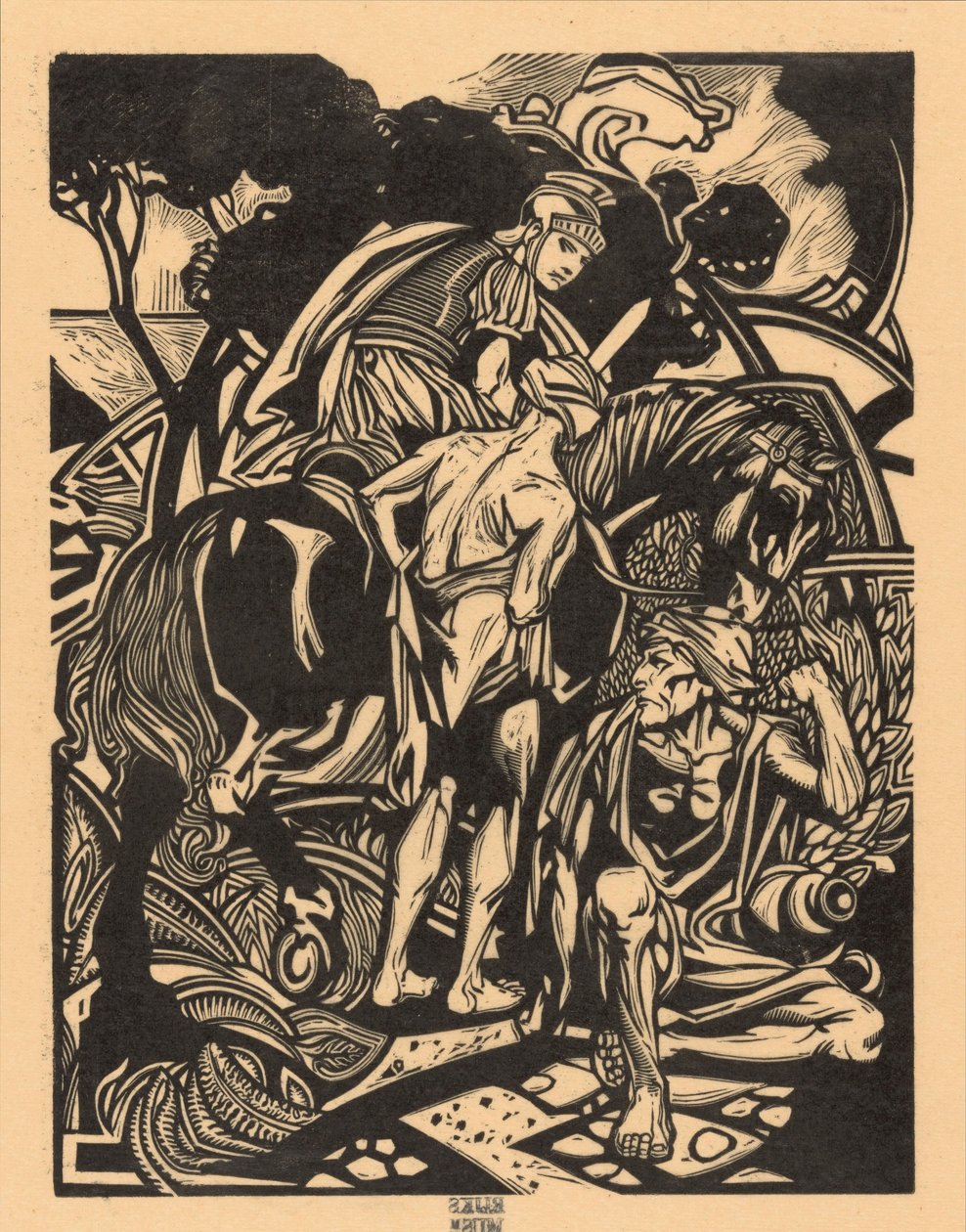Római lovas lóháton alkotó: Johannes Josephus Aarts