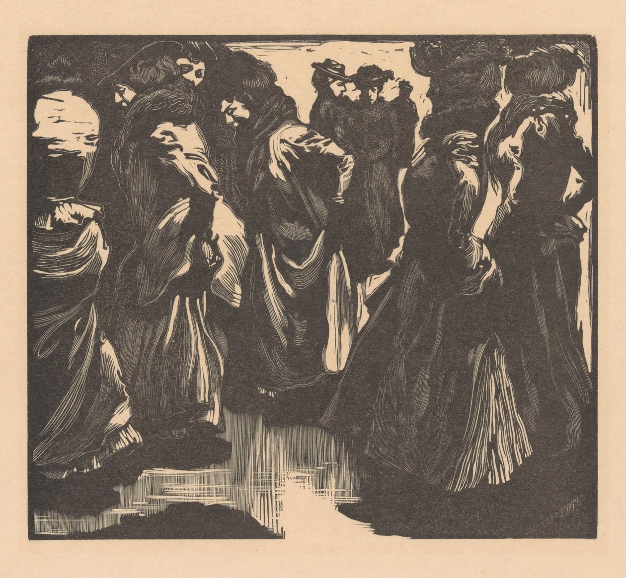 Nők az esőben alkotó: Johannes Josephus Aarts