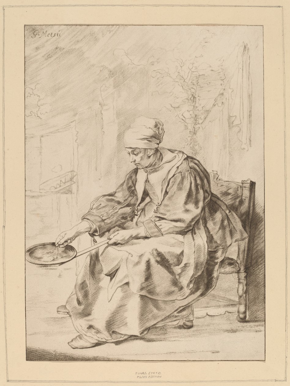 Palacsinta nő, 1768. alkotó: Johannes Kornlein