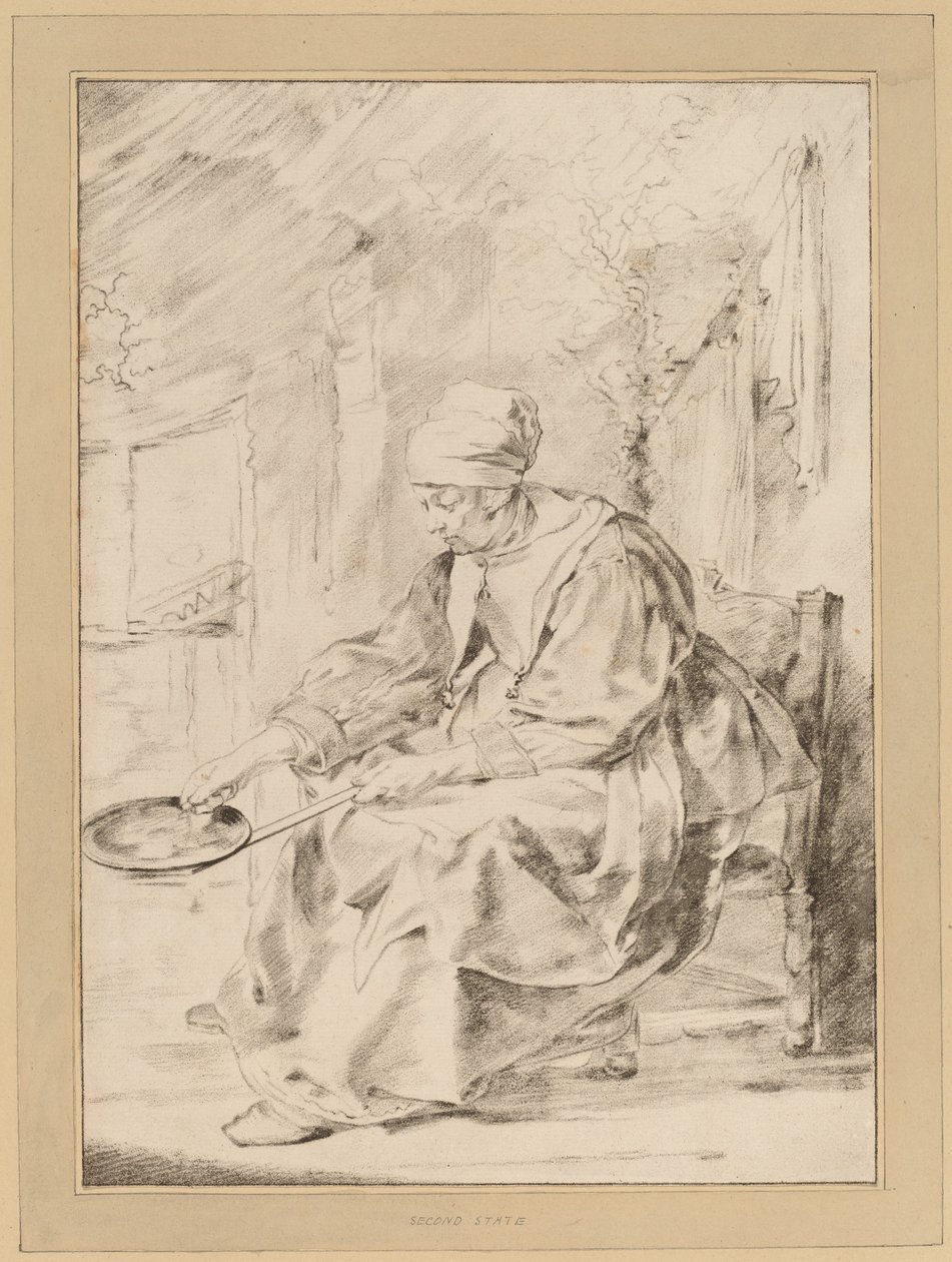 Palacsinta nő, 1768. alkotó: Johannes Kornlein