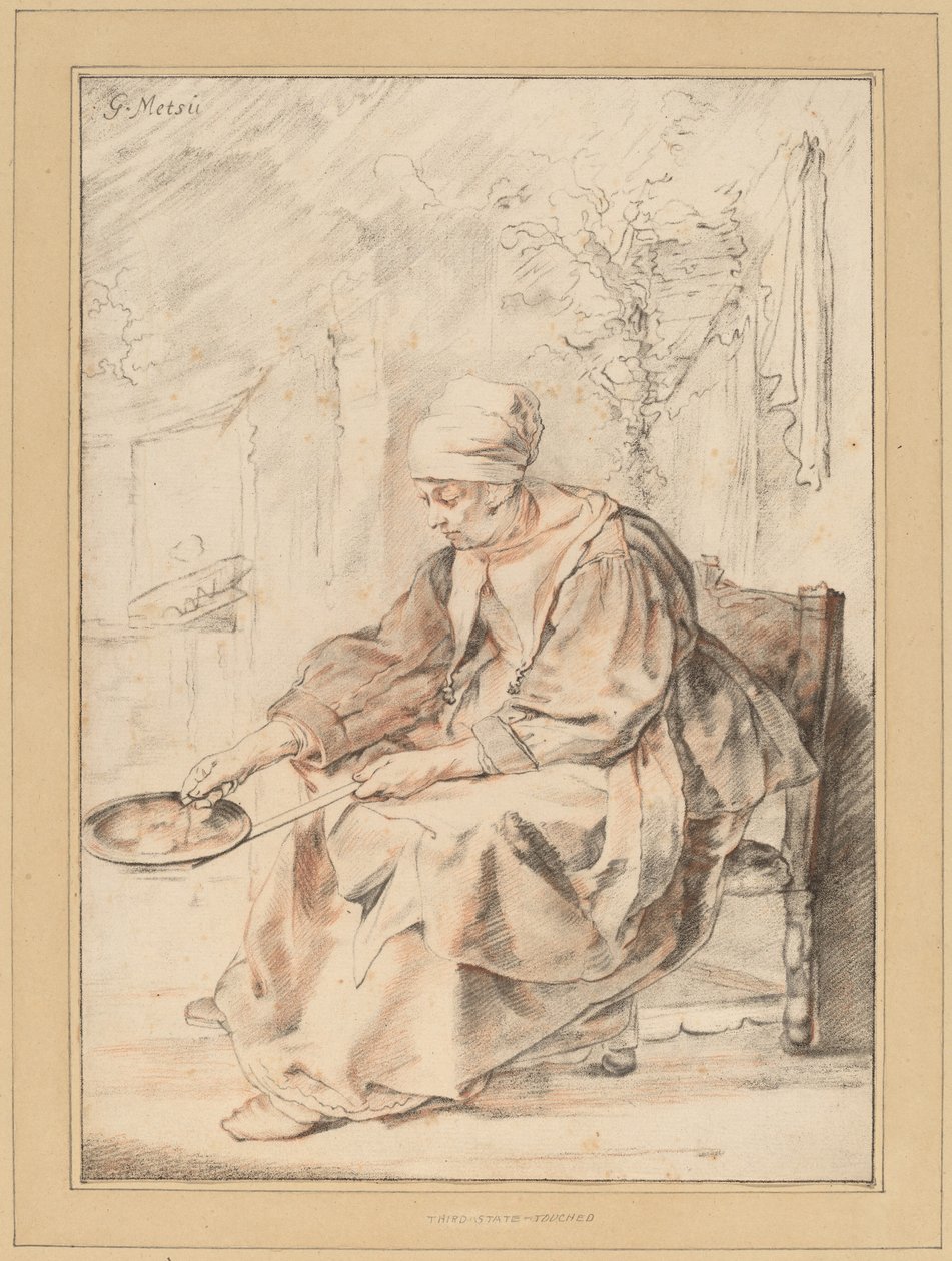 Palacsinta nő, 1768. alkotó: Johannes Kornlein
