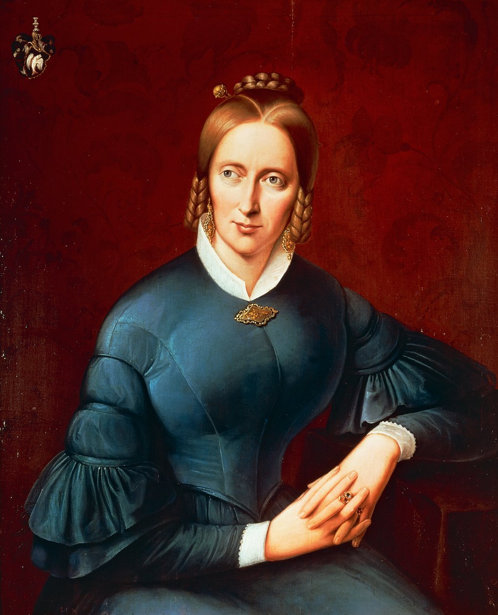 Annette von Droste-Hulshoff portréja (Munster alkotó: Johannes Sprick
