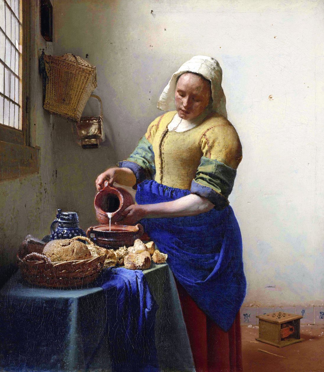 Arabul:  A tejeslány alkotó: Johannes Vermeer