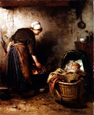A Tűz meggyújtása alkotó: Johannes Weiland
