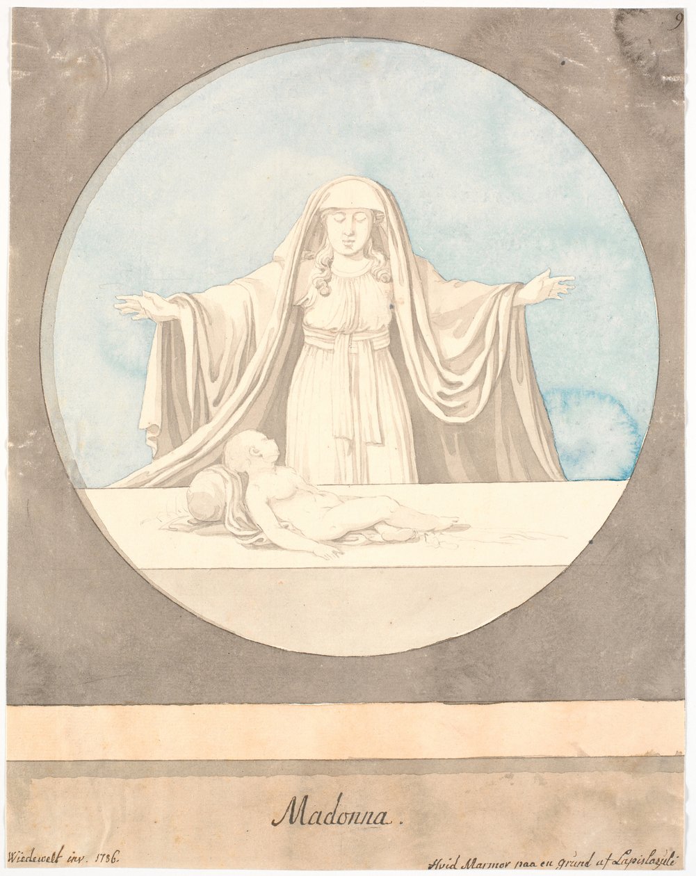 Madonna gyermekkel alkotó: Johannes Wiedewelt