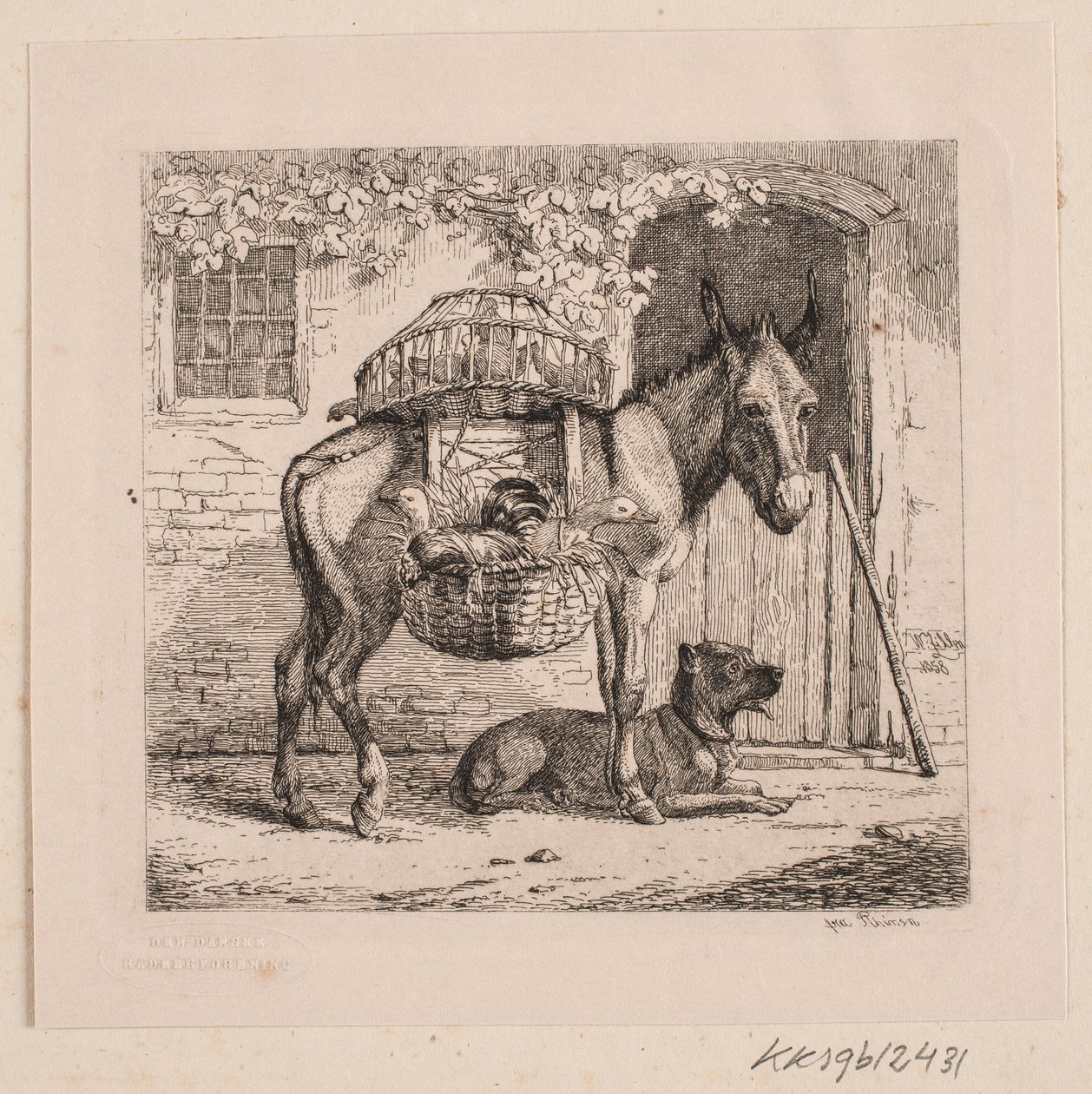 A csirkeárus szamara alkotó: Johannes Wilhelm Zillen