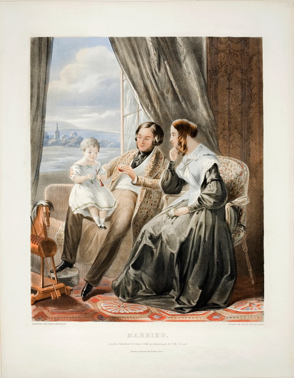 Házas, Thomas Fairland (1804-52) litográfiája, kiadó: Ackermann és Társa, 1840. alkotó: John Absolon