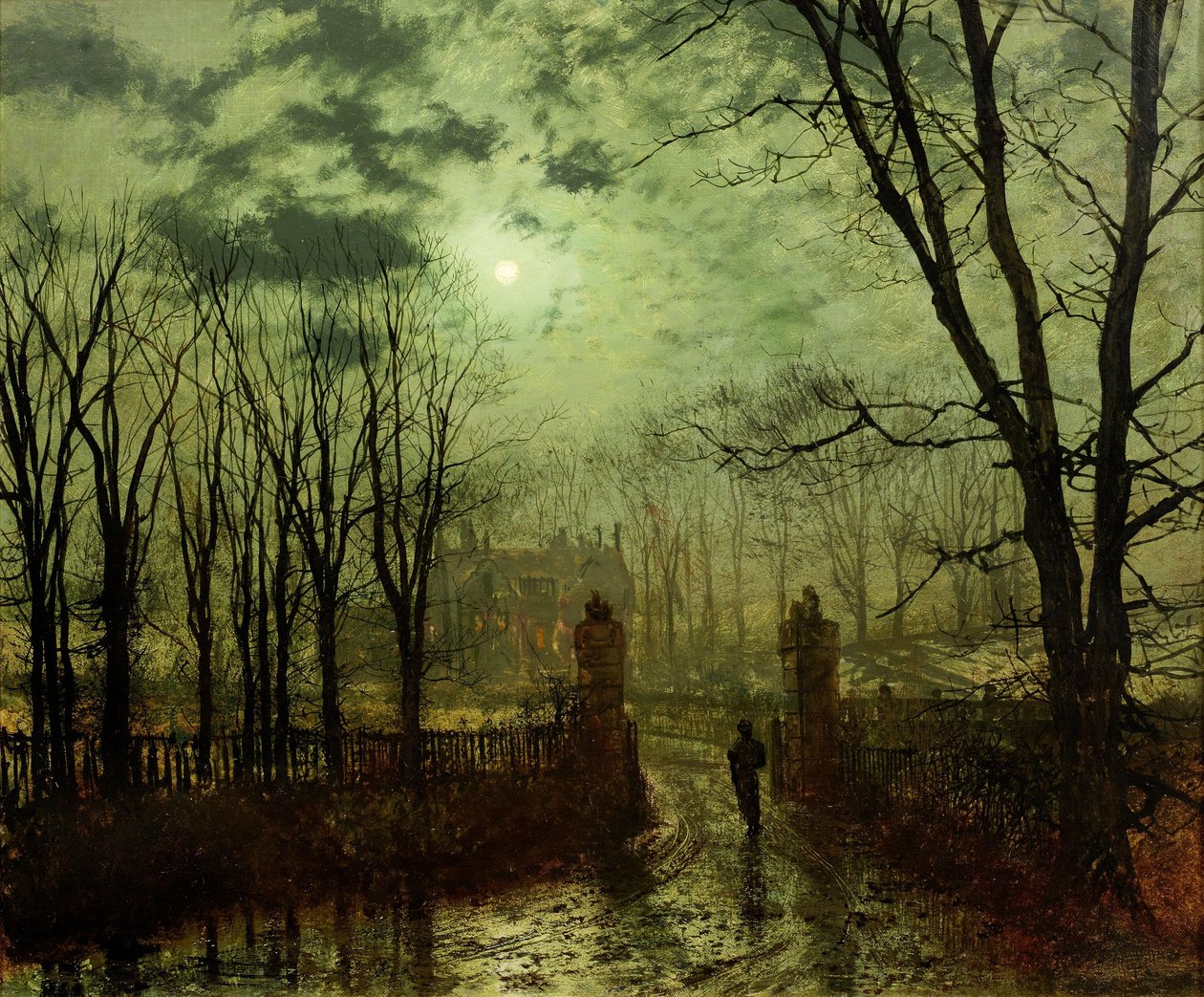 A Park Gatenben alkotó: John Atkinson Grimshaw