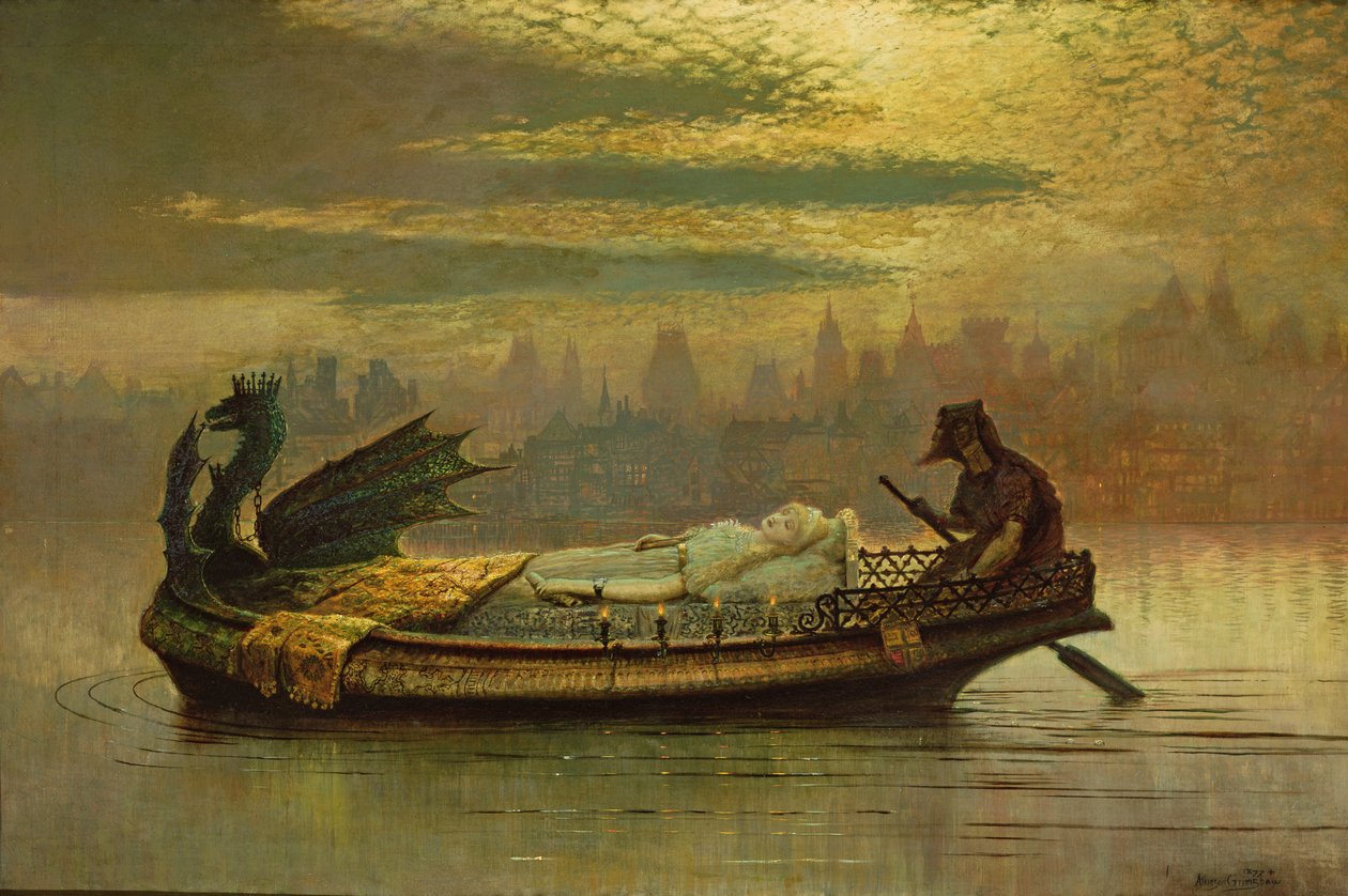 Elaine, 1877 alkotó: John Atkinson Grimshaw