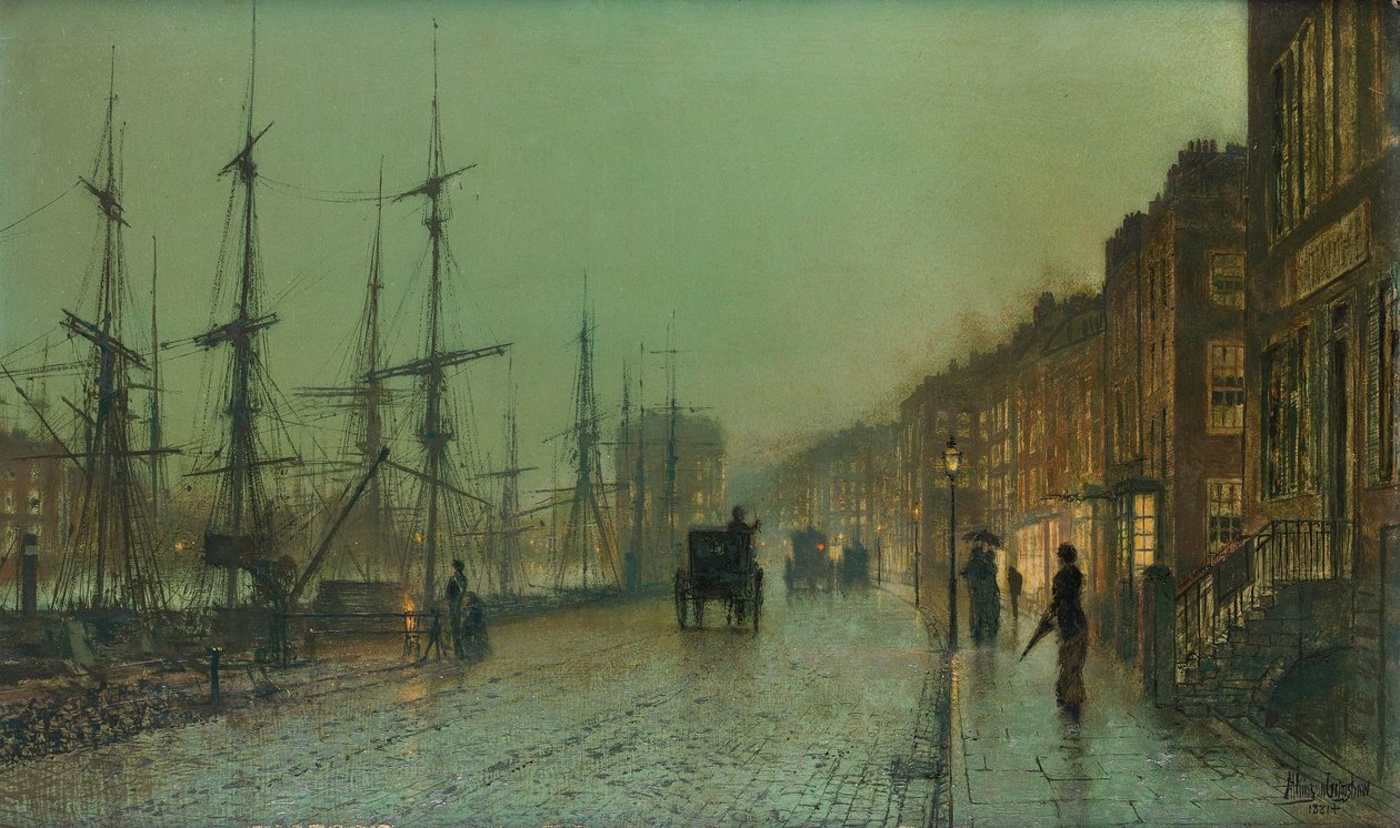 Glasgow -i dokk alkotó: John Atkinson Grimshaw