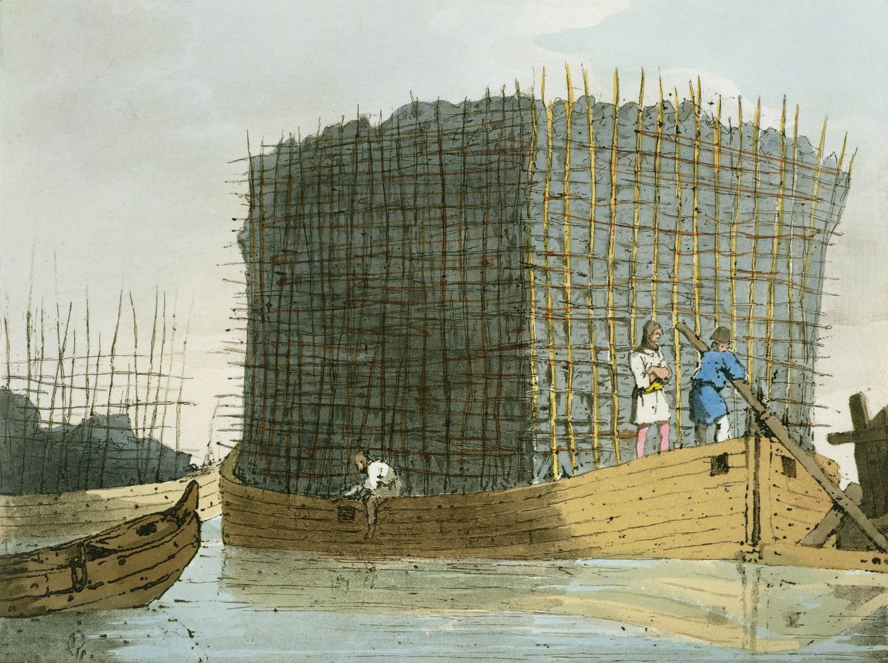 A művész által maratott faszénkéreg 1803-ban jelent meg alkotó: John Augustus Atkinson