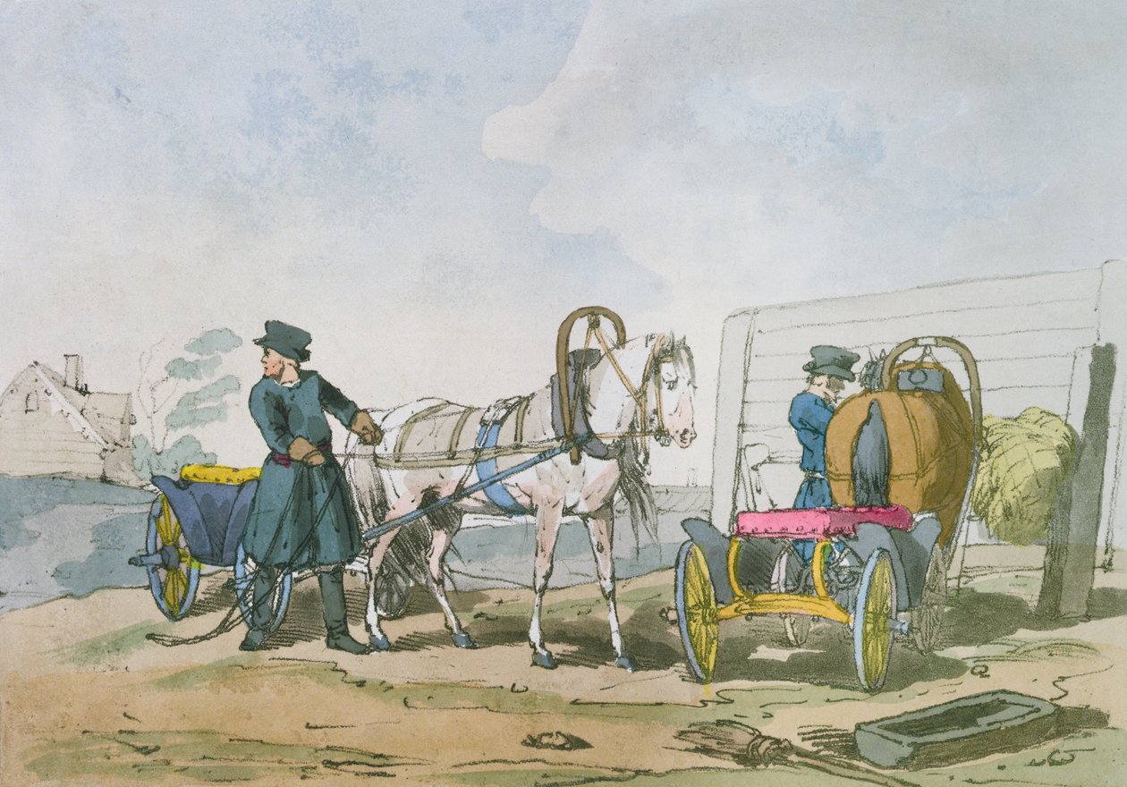 Droska, 1803 alkotó: John Augustus Atkinson
