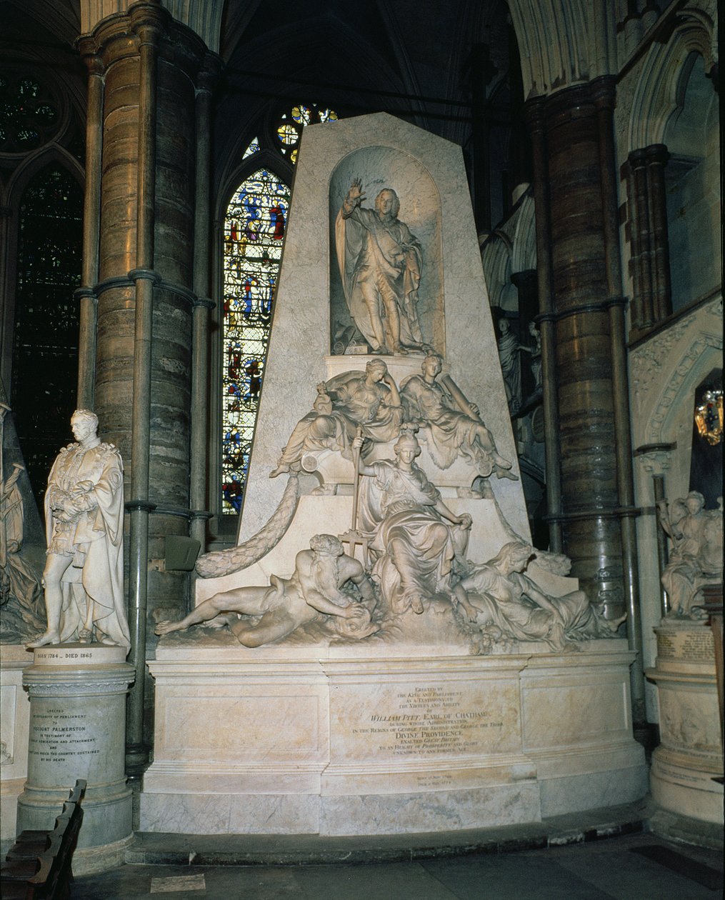 Idősebb William Pitt, Chatham 1. grófja (1708-1778) emlékműve (márvány) alkotó: John Bacon