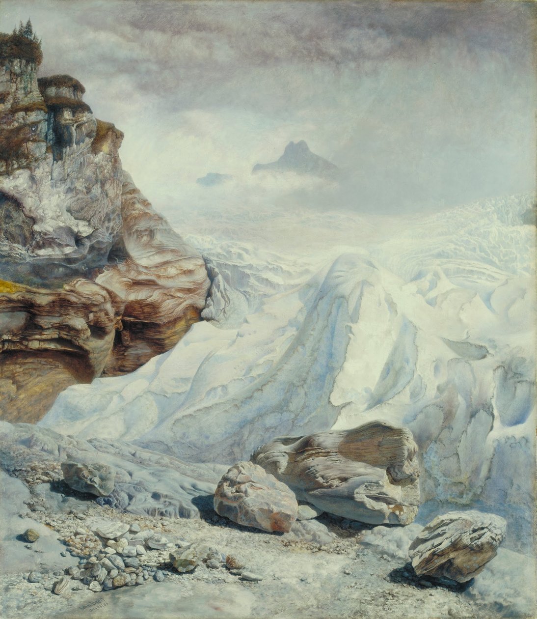 Rosenlaui gleccsere alkotó: John Brett