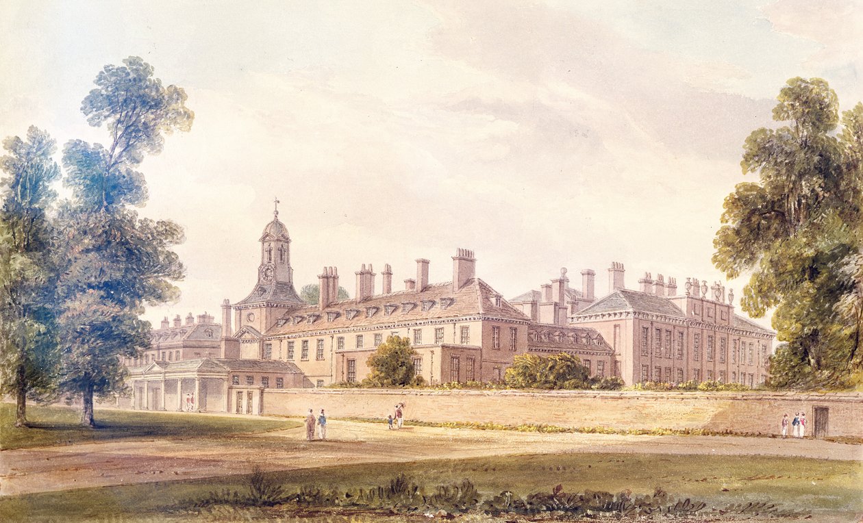 A Kensington-palota délnyugati nézete, 1826 alkotó: John Chessell Buckler