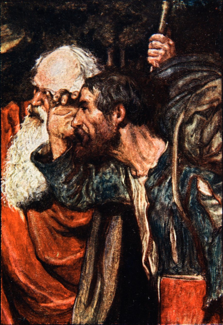 „Látod-e a bejárati kaput” – illusztráció John Bunyan „A zarándok haladása” című művéből, Mary Macgregor mesélte, kiadó: T.C. és E.C. Jack, 1907 alkotó: John Byam Liston Shaw