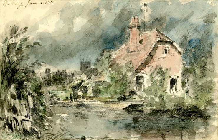Egy nyaraló Reading közelében alkotó: John Constable