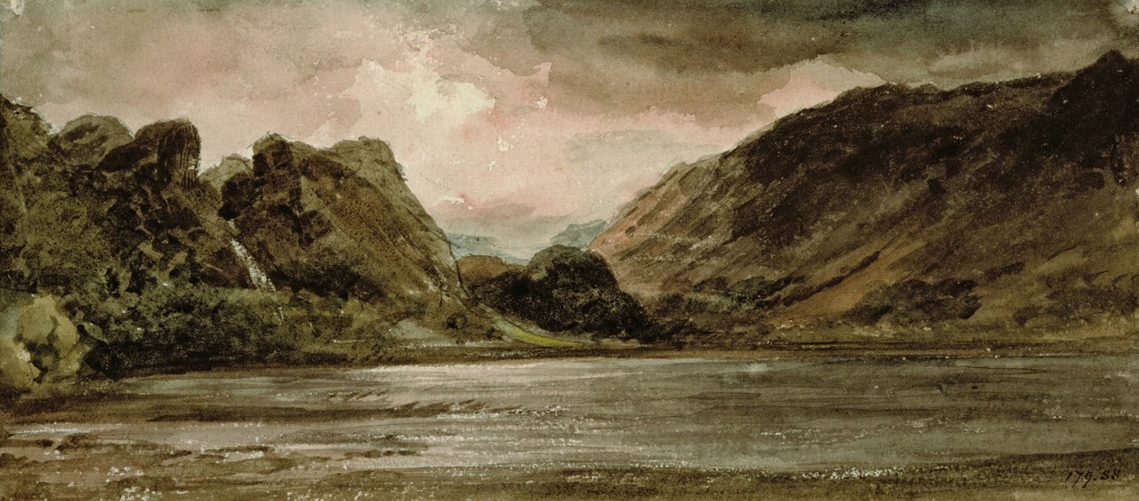 Derwentwater, Cumberland, 1806 körül alkotó: John Constable
