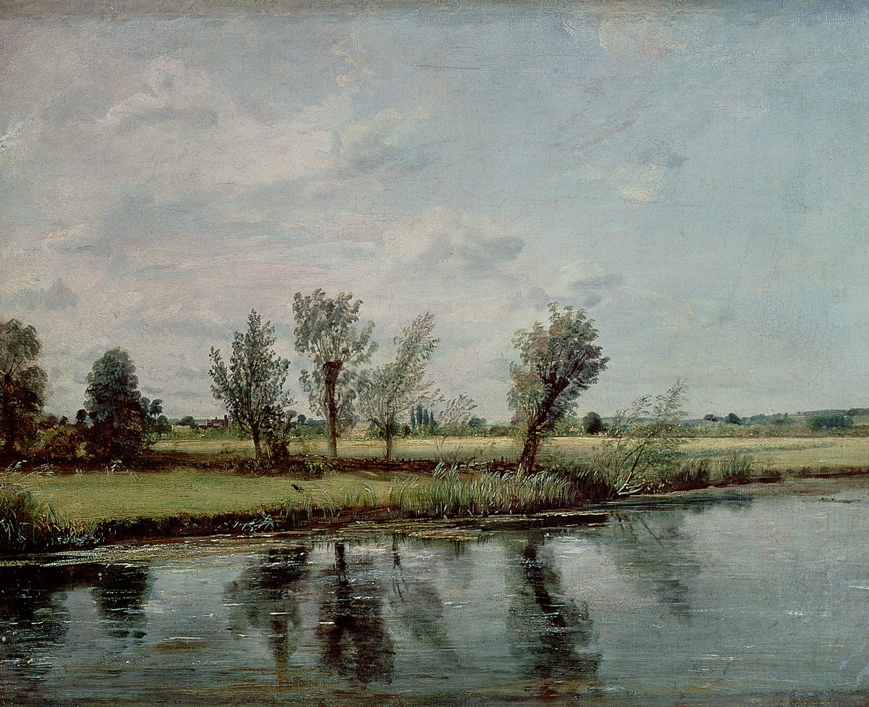 Water Meadows Salisbury közelében, 1820 körül alkotó: John Constable