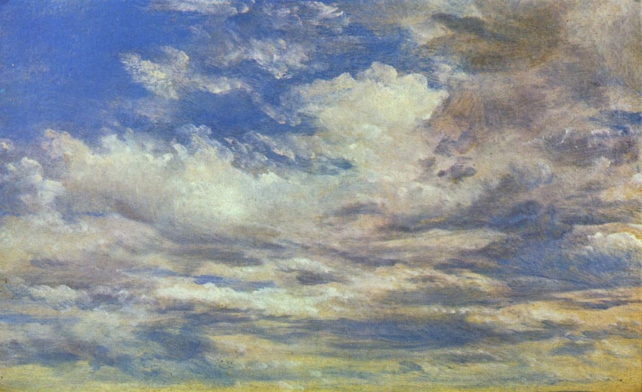 A felhők tanulmányozzák alkotó: John Constable