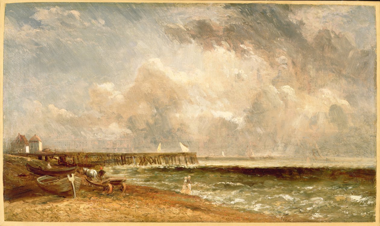 Yarmouth móló, 1822 körül alkotó: John Constable
