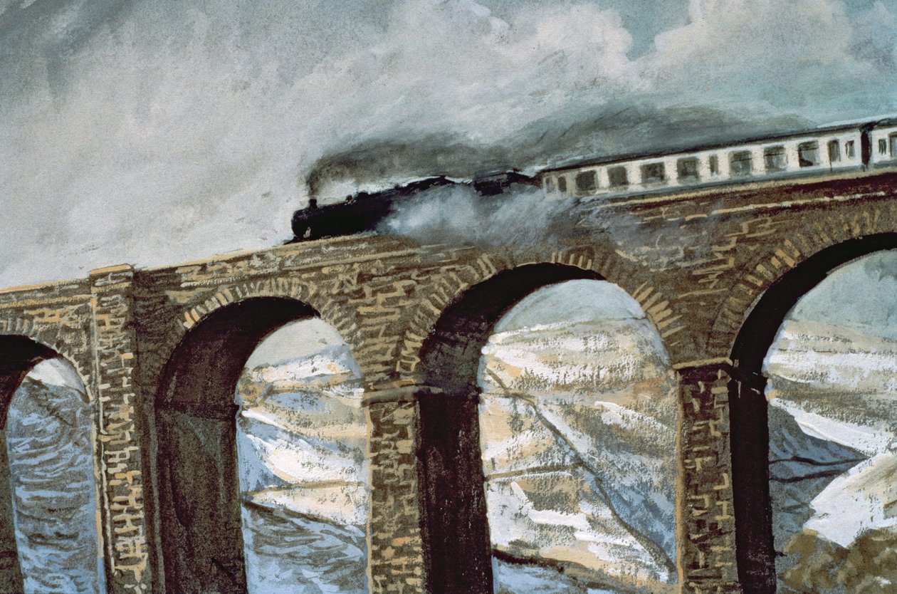 Arten Gill viadukt (gouache) (részlet) alkotó: John Cooke