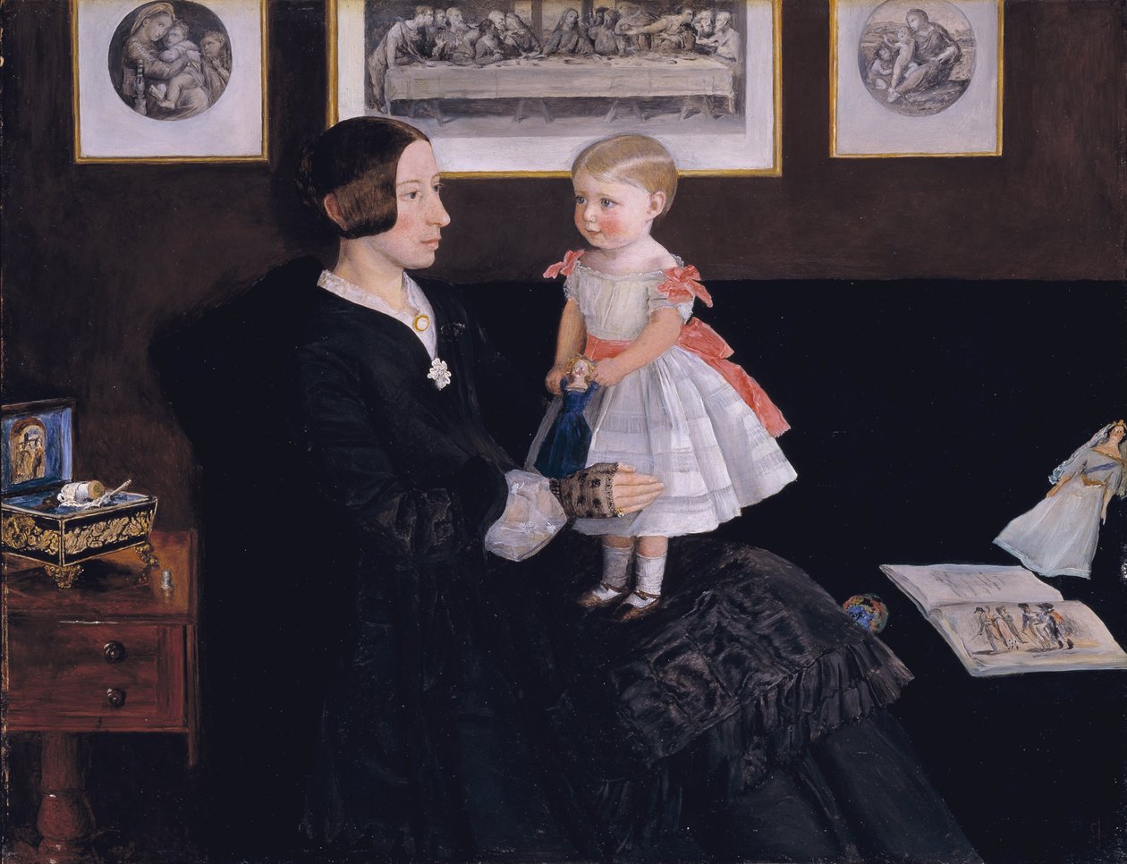 Mrs. James Wyatt Jr és lánya, Sarah alkotó: John Everett Millais
