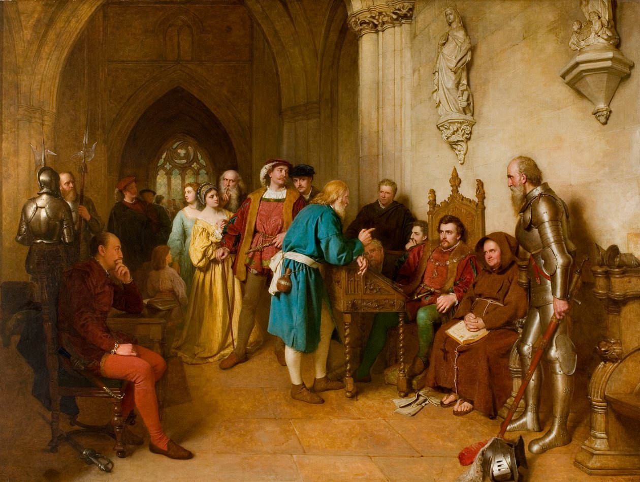 A figyelmeztetés Flodden előtt, 1874 alkotó: John Faed