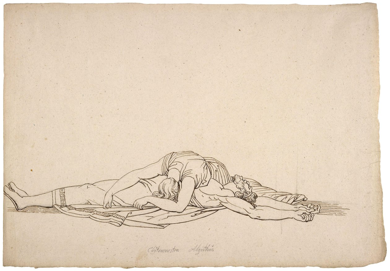 Íme hazám e büszke elnyomója; Choephora - William Blake alkotó: John Flaxman