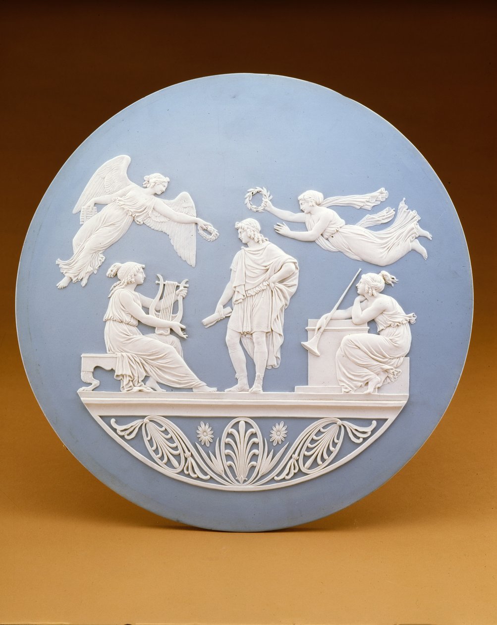 Vergilius apoteózisa, Wedgwood, 1776 körül (jasperware) alkotó: John Flaxman