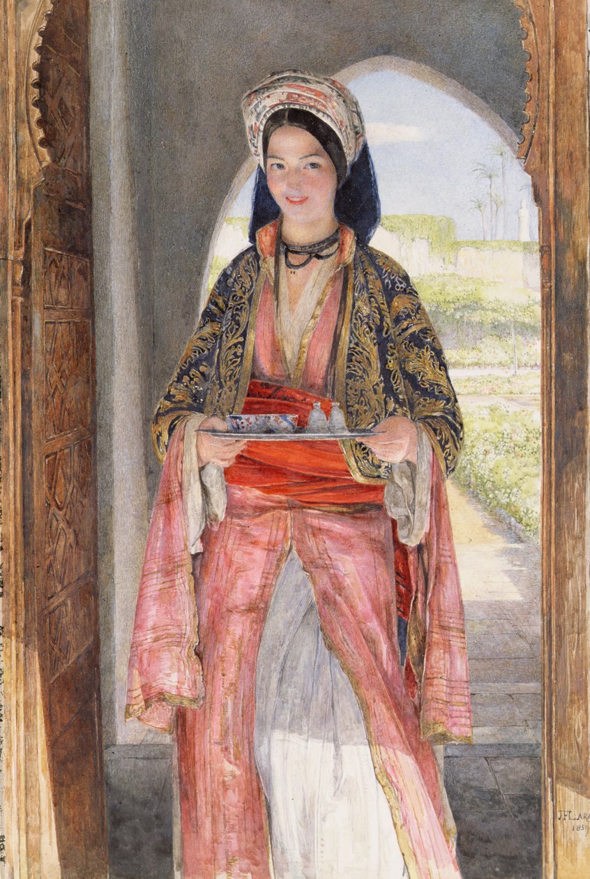 Egy keleti lány tálcát cipelő, 1859 alkotó: John Frederick Lewis