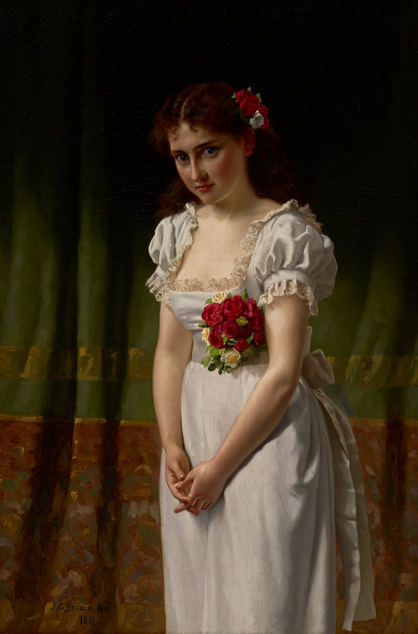 Elmélkedés alkotó: John George Brown