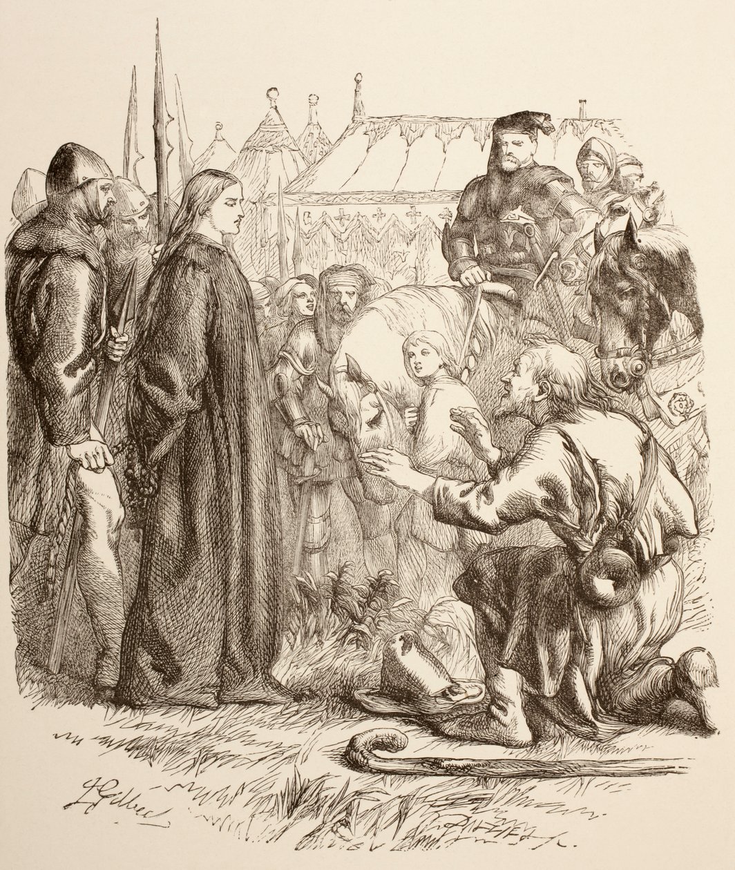 Joan la Pucelle a máglyán, 1890 alkotó: John Gilbert